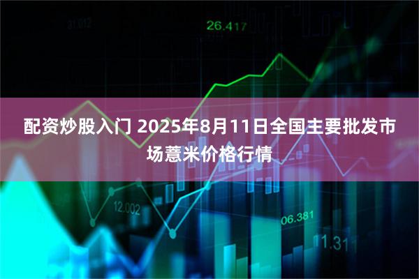 配资炒股入门 2025年8月11日全国主要批发市场薏米价格行情