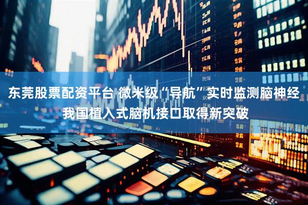 东莞股票配资平台 微米级“导航”实时监测脑神经 我国植入式脑机接口取得新突破