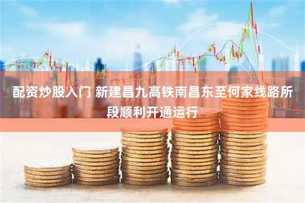 配资炒股入门 新建昌九高铁南昌东至何家线路所段顺利开通运行